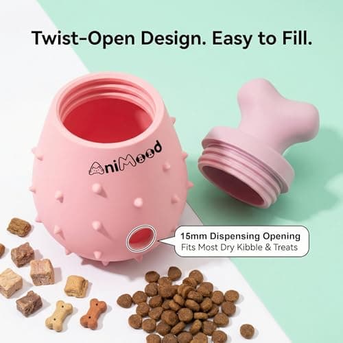AniMood Interactive Dog Enrichment Toys, Dog Treat Dispenser Toy to Keep Them Busy, Stimulating Dog Toys & Durable Slow Feeder - Thumbnail 3