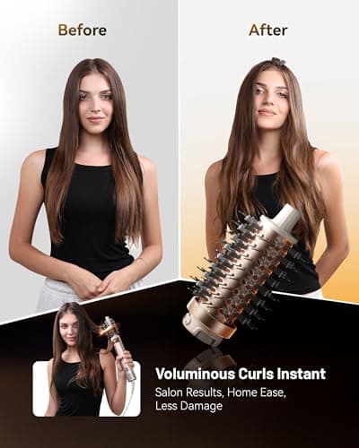 KAUGIC 6 in 1 Hot Air Hair Styler Dryer Multi-Styler - High Speed Hair Styling Tools with No Heat Damage, Auto Wrap Curler as A Gift for Fast Drying Curling Smoothing Volumizing Cool Shot - Thumbnail 3