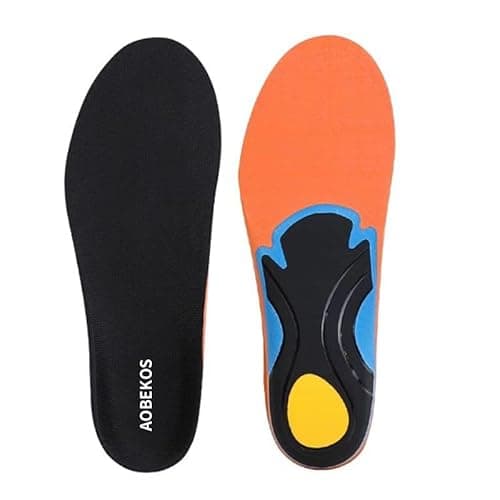 AOBEKOS Heavy Duty Plantar Fasciitis Insoles Men Women, 240lbs Ultimate Comfort High Arch Support Shoe Inserts, Work Boot Orthotic Insoles for Plantar Fasciitis, Flat Feet, Pronation and Heel Pain - Image 1