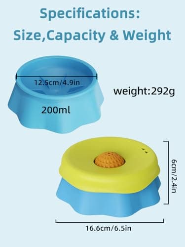 Huafly Slow Feeder Dog Bowls,3-Layer Detachable for Easy Cleaning,Dual-Use Wet Lick & Dry Slow Feeder,Food-Grade Silicone,Anti-Slip Base for All Floors,for Small,Medium,Large Dogs - Thumbnail 6