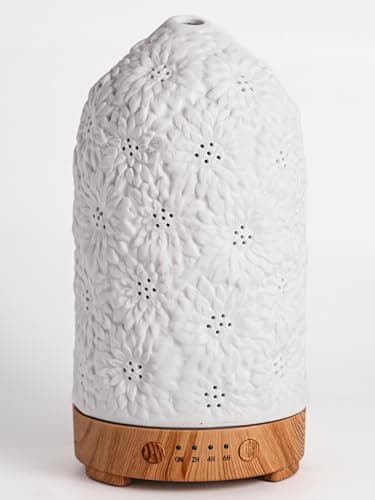 Sunflower Ceramic Essential Oil Diffusers,Small Cute for Office, Home for Aromatherapy,Bedroom Humidifier Air Fragrance,Room Scent, Smell,Light Decor para Casa De Essentials Aesthetic Electric Aroma