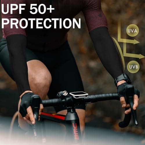 AXPYPXA Arm Sleeves for Men Women, UV Sun Protection Compression Cooling Summer Arm Sleeves for Volleyball Basketball Sports - Thumbnail 3