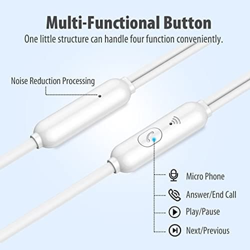 Earbuds Headphones 5 in One Pack, Wired Earbud with Heavy Bass Stereo Noise Blocking, Microphone, Compatible with iPhone, Android Phones, Laptops, Computers, iPad or Any Device with 3.5mm Interface - Thumbnail 3