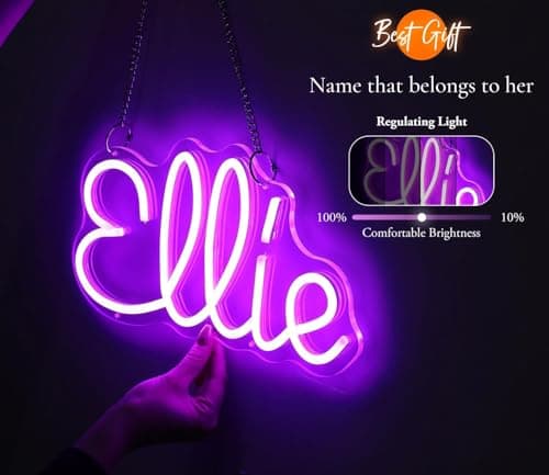 Custom Neon Signs,Personalized Neon Sign for Bedroom Wall Decor, Customizable Wedding and Birthday Party Decorations Gift - Thumbnail 6