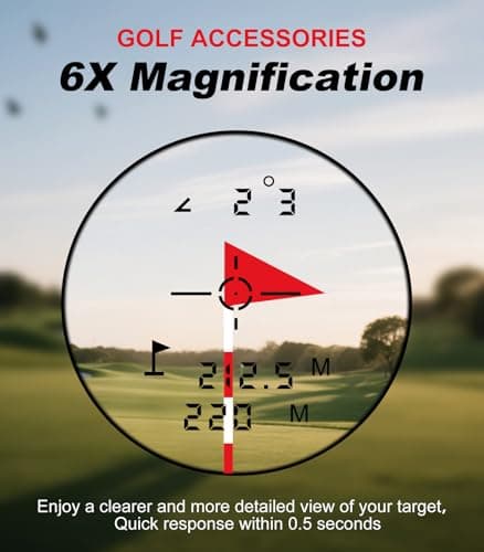Golf Rangefinder with Slope, 1000 Yards Range Finder Golf, 6X Magnification, Flag Locking Vibration, Rechargeable Laser Range Finder - Thumbnail 6