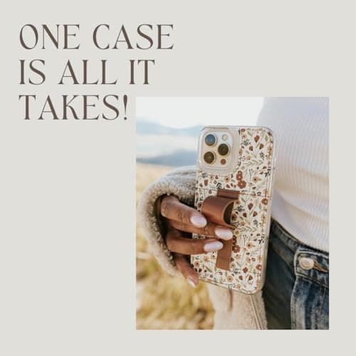 Walli Cases for iPhone 16 Pro Case Aesthetic Wallet Phone Case Card Holder, Securely Holds up to 2 Cards - Cute, Trendy Phone Cover for Women, fits iPhone 16 Pro, with Kickstand & Finger Strap - Thumbnail 6