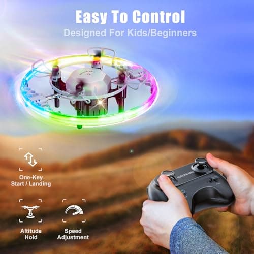 Drones for Kids, 2025 Mini RC Drone Quadcopter with 360 Degree Flip, 90 Degree Surround Flight, 8, 9, 10, 11, 12 Years Old Boys and Girls Ideal Gift Toys - Thumbnail 6