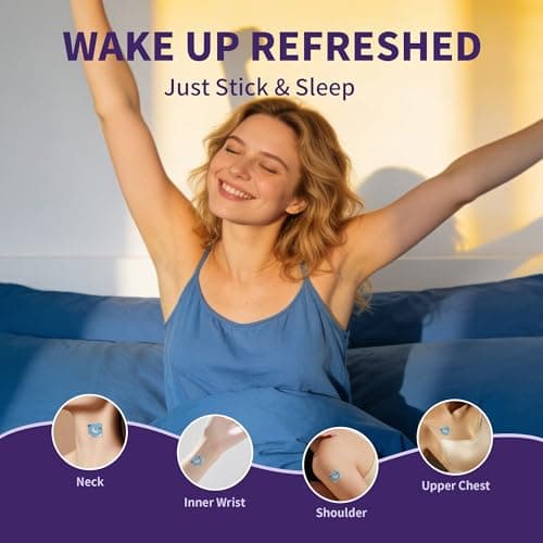 WLTHO 60ct Extra Strength Deep Sleep Patches for Adults - All Natural Sleep Patches Stickers with Valerian Root, Melatonin & Magnesium, 8-Hour Lasting, Non-GMO & Cruelty Free (Blue-60ct) - Thumbnail 6