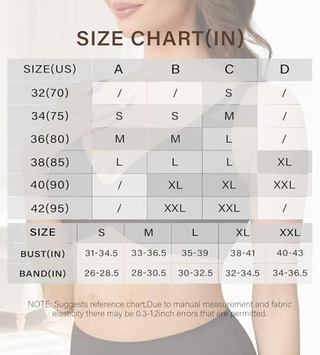 DEANGELMON Wireless Bras for Women Supportive Mesh Straps Bra Seamless Full Coverage No Underwire Comfort Everyday Bras(Black,XXL) - Thumbnail 6