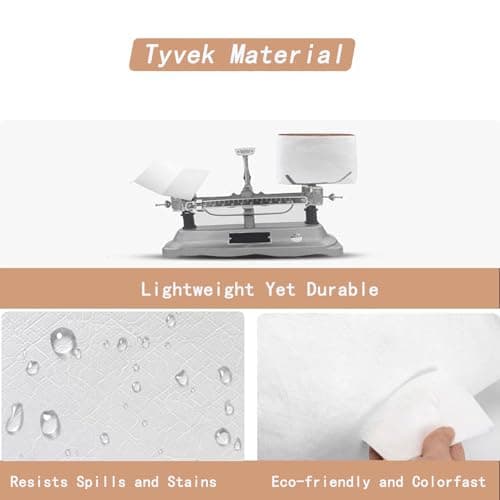 Eorakla Organizer Insert for Brooklyn 28 Bag, Lightweight Tyvek Purse Organizer with Multiple Pockets, Soft Structure Handbag Insert for Slouchy Tote (White/Brown) - Thumbnail 2