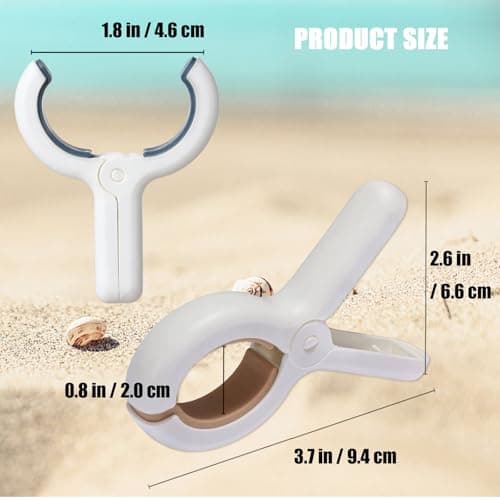 Beach Towel Clips Heavy Duty, Towel Clip for Beach Sun Loungers Pool Chairs Cruise, Large Clothes Pins Windproof Laundry Hanging Pegs Outdoor - Thumbnail 3