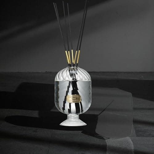 Reed Diffuser Set, Pretty Valley Home Diffuser 200Ml / 6.76 fl OZ Gift Box - Includes Reed Diffuser Sticks, Long Lasting Fragrance Oil and Glass Bottle for Office Living Room Decor (Cassis Blanc) - Thumbnail 5