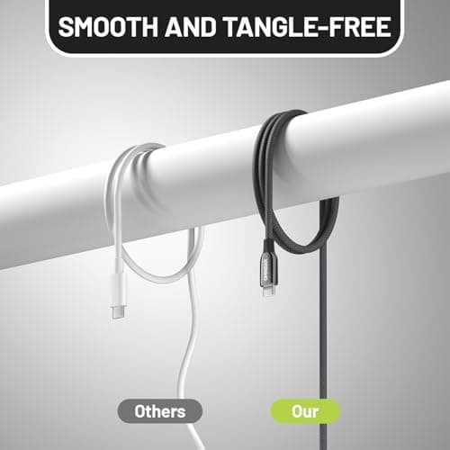 Omnibar 240W USB C to USB C Cable (6FT/Woven), Type C Charger Fast Charging Cord for iPhone 17/16/15, Nylon Braided C to C Cable Fast Charging for MacBook iPad Samsung S26/S25 Cameras Speakers Earbuds - Thumbnail 3