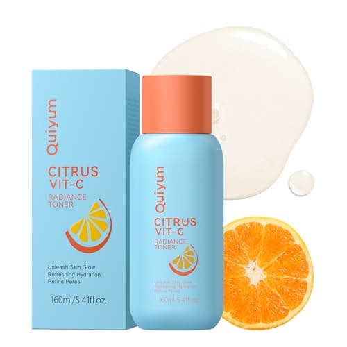 QUIYUM Citrus Vitamin C Hydrating Toner - Skincare with Niacinamide & Antioxidants, Brightening Toner for Dull & Uneven Skin Care, The Look of Radiant & Refined, All Skin Types, 5.41 Fl.oz - Image 1