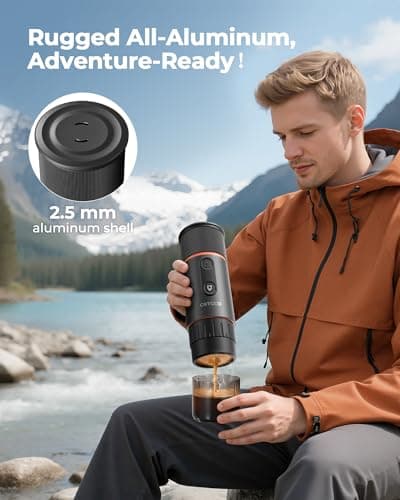 COTGCO portable espresso machine (Black) - Thumbnail 2