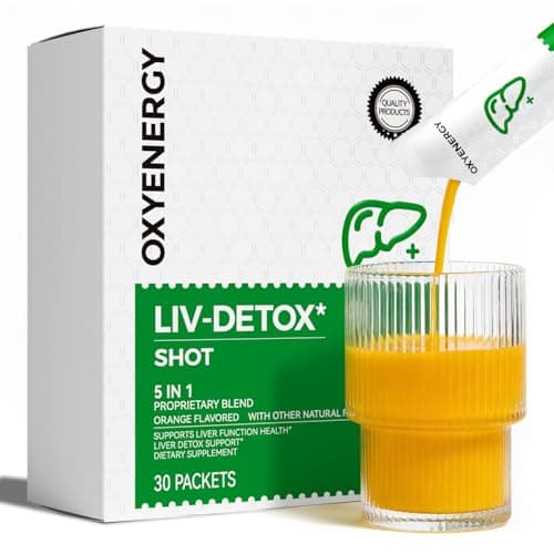 OxyEnergy Liver Cleanse Detox & Repair, Organic Milk Thistle Liver Detox Supplement with Turmeric, Giner, Dandelion, Support Liver Health & Digestion, Non-GMO, Vegetarian, Gluten-Free, 30 Packs - Image 1