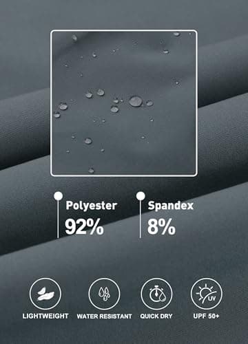 Libin Women's Cargo Joggers Lightweight Quick Dry Hiking Pants Athletic Lounge Casual Travel Petite, Steel Gray XXL - Thumbnail 5