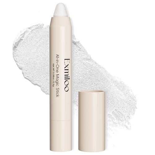 Exmiloo Multi-Use Cream Highlighter Stick for Face, Pearly Ivory Glow - Image 1