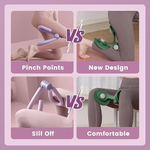 35lb Fixed-Resistance Inner Thigh Exerciser, Balanced Center-of-Gravity Hip & Leg Trainer for Women & Men, Easy-to-Use Lower Body & Pelvic Floor Workout Equipment for Home Gym (Dark Green) - Thumbnail 5