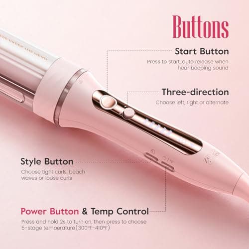 ZAVAREA Automatic Rotating Curling Iron for Long Hair - Thumbnail 4