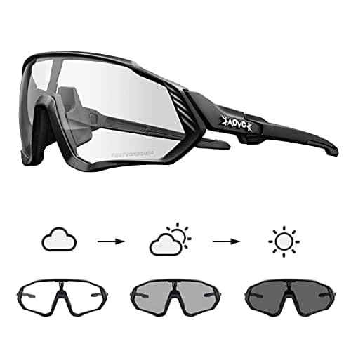 KAPVOE Photochromic Cycling Glasses Men Women Mountain Bike Sunglasses Clear MTB Bicycle Riding - K9408 - Image 1