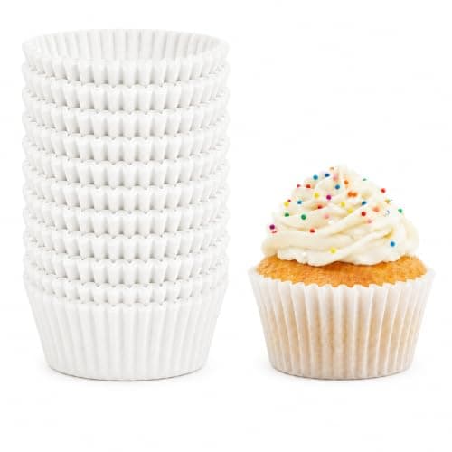 Oeyliz Cupcake Liners 200 Counts Standard Cupcake Liners for Baking Cupcake Liner for Baking Cupcake Wrappers Baking Cups (200, White) - Image 1