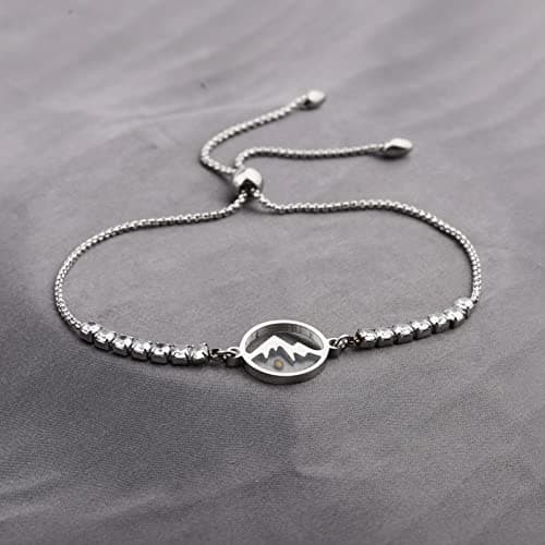 YLWJSP Mustard Seed Bracelet Christian Gift Mustard Seed Jewelry Bracelet Faith Gift Inspirational Jewelry Religious Gift for Women (mountain seed Br) - Thumbnail 3