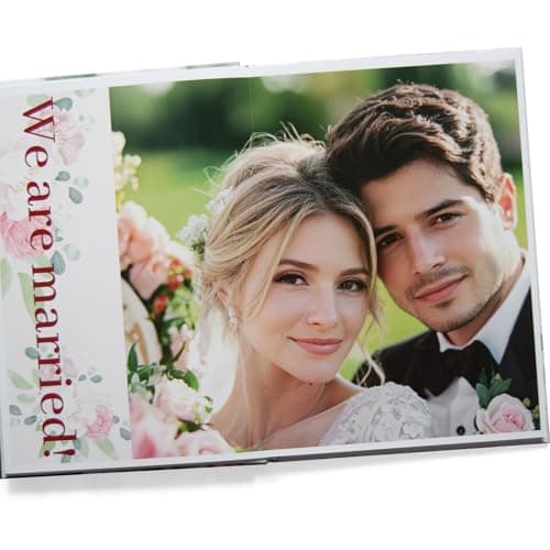 Custom Photo Book | 8x11" Hardcover Layflat with Glossy Waterproof Pages | 24 Premium Pages Holds 30-50 Photos (Up to 70 with Creative Layouts) | Wedding Album, Baby Memory Book, Scrapbook - Image 1