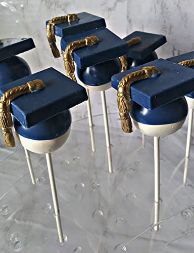 Graduation Candy Chocolate Molds 2026 Graduation Party Favors Congratulations Congrats Grad Cake Cupcake Toppers Decorations Silicone Candy Melts Fondant Cookie Cake Pop Gummy Molds for Baking, 6 Pcs - Thumbnail 6