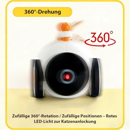 Interactive Cat Ball USB Rechargeable Self-Moving Toy for Indoor Cats - Thumbnail 5