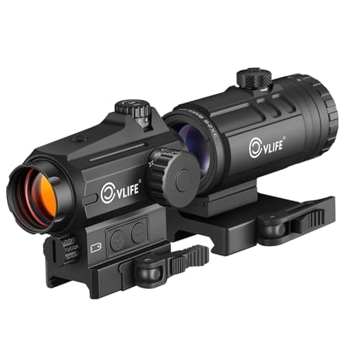 CVLIFE EagleTalon Multi Reticle Red Dot and 3X Magnifier Combo