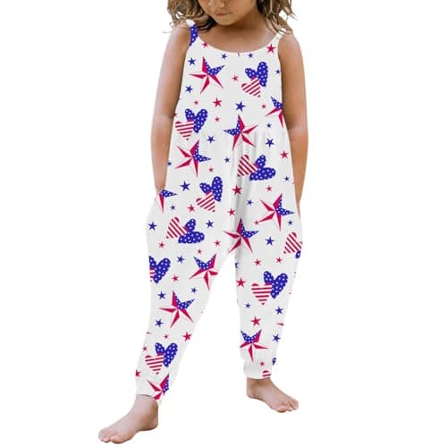 Kislio Toddler Baby Girls Jumpsuit One Piece Mermaid Romper Sleeveless Strap Summer Outfits Pockets Clothes 1-6 Years - Image 1