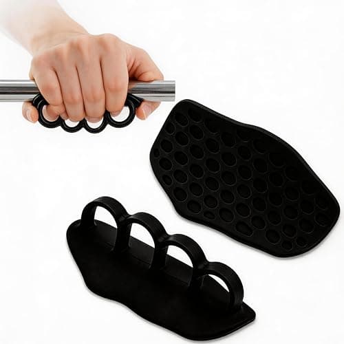 FRAWENLECO Rubber Gym Grips for Weight Lifting, Deadlift, Dumbbell, Palm Protection Gloves - Image 1