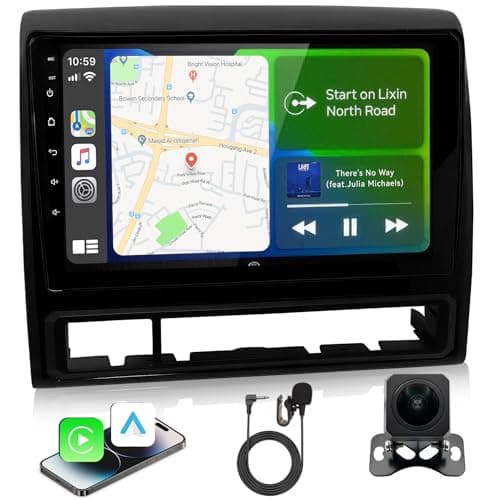 Nzjubo Car Radio Stereo for Toyota Tacoma 2005-2015, 9 inch Touch Screen Car Stereo with Wireless Carplay, Android Auto, For Toyota Tacoma Radio with Bluetooth, Backup Camera, AM/FM, Head Unit - 2+64G