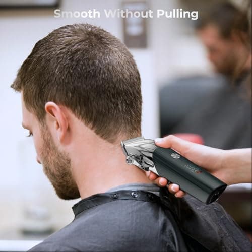 COMZIO® Professional Hair Clippers for Men, Professional Barber Clippers and Trimmer Set, Mens Cordless Hair Clipper for Barbers Haircut Kit Fade - Thumbnail 6