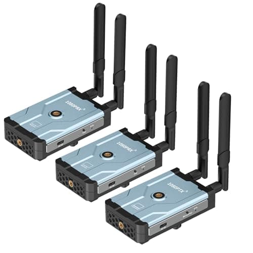 TONGTION Wireless HDMI Transmitter and Receiver, Wireless HDMI Extender with Loop Out, 500m(1640ft) 5.8GHz 1080P for Streaming from DSLR,Laptop,Netflix,YouTube to TV/Projector - Image 1