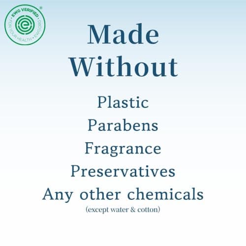 Blissmile 100% Water & Cotton Wet Wipes Travel Size - Individually Wrapped - Fragrance & Preservative-Free for Baby, Women & Sensitive Skin - Gentle Hand, Face, Body & Feminine Care - 22 Count - Thumbnail 2