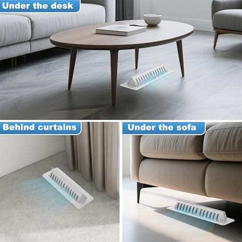 White Floor Register 2x10 with Vent Deflector, 2 in 1 Adjustable Floor Vent Covers, Floor Vent Deflectors Include Mounting Screws for Floor & Wall for Easy Install, Toe Kick Register Grille, 2 Pack - Thumbnail 3