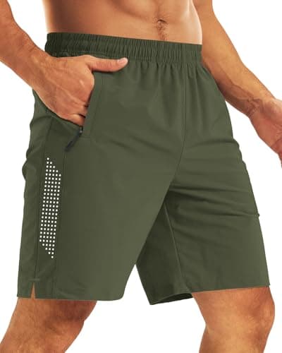CANGHPGIN 2 Pack Mens Workout Athletic Shorts 7 Inch Quick Dry Gym Short with Pockets, Tennis Sport Running Shorts for Men - Thumbnail 4