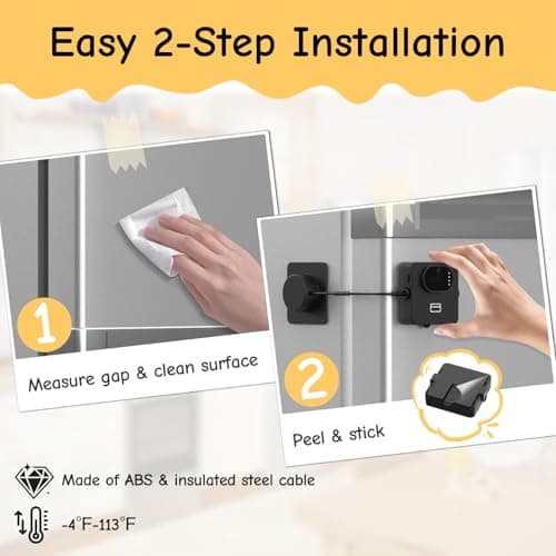 Palm Vein Fridge Lock, Smart Child Safety Lock for Refridgetor, Freezer - Thumbnail 4