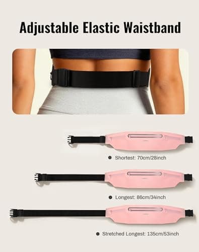 Running Belt for Women & Men-Ultra Light Slim Running Belts - Thumbnail 5