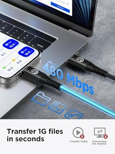 10FT USBC to USBC Cable 100W Fast Charging, Nylon Braided USB C to USB C Charger Cord Compatible with iPhone 17 Pro Max 16 15, MacBook Pro/Air, iPad, Samsung Galaxy S26 Ultra S25 S24, PS5, Switch - Thumbnail 6