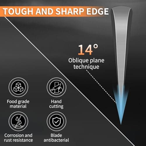 Plys 8-Inch Serrated Bread Knife – Premium Stainless Steel Blade with Rust-Resistant Coating, Non-Slip PP Ergonomic Handle, 14° Angle for Crusty Loaves, Baguettes, Sourdough & Hard Breads - Thumbnail 5