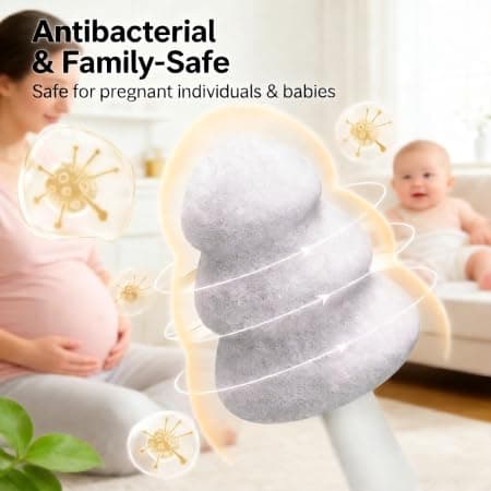 3-in-1 Cup Cleaner, 360° Dead-Angle Cleaning Brush with Extra Replaceable Head, Standable & Hangable, Baby & Pregnant Safe, Fits Mugs Thermoses Pacifiers, 2.8x6.3in/7x16cm - Thumbnail 5