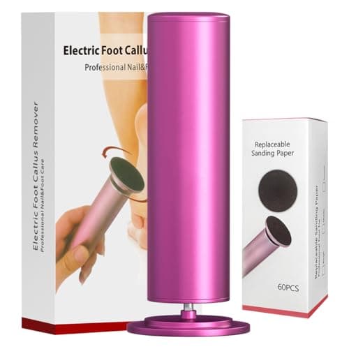 FSA&HSA Electric Foot File - High Torque,Callus Remover for Feet,Adjustable Speed Foot File with 60 Pcs Sandpaper Discs,Professional Pedicure Tool for Dead Skin and Calluses - Image 1