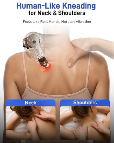 Musugy Neck Massager with Heat : Cordless Neck and Shoulder Massager for Pain Relief Deep Tissue - 3 Modes, 2 Intensity & 2 Heat, Daily Comfort for Desk Workers, At-Home Use, Women, Men - Thumbnail 3