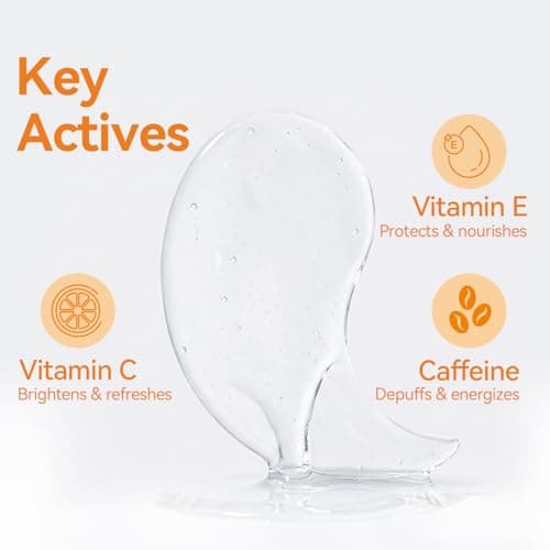 Charge Energy Under Eye Patches (28 Pairs), Vitamin C & Caffeine Eye Mask for Puffy Eyes, Dark Circles and Bags - Cooling Hydrogel Patches, 5-Minute Morning Wake-up Call for Tired Eyes, All Skin - Thumbnail 4