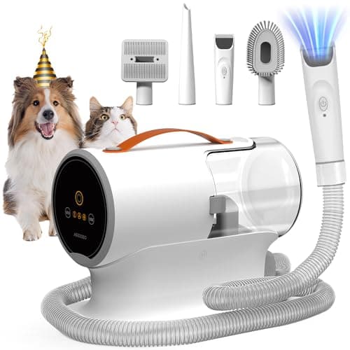 AIRROBO Dog Grooming Vacuum Kit,12000Pa Strong Pet Vacuum for Shedding,Grooming Hai,Quiet,PG100,2L Large Capacity - Image 1