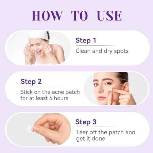 OmaDoto Overnight Pimple Patches for Face -（10mm & 12mm | 72 Count | 6 Sheets） - Hydrocolloid Patches with Salicylic Acid, Long-Wear Zit Stickers for Teens & Adults, Day & Night Use - Thumbnail 5