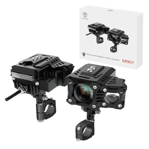 AlienRider M901 Smart Motorcycle Spotlight, 180W Cornering Light, Built-in Six-Axis Gyroscope, 120° Wide Angle, Automatic Brightness Adjustment for High/Low Beam, IP67 Waterproof and Dustproof. - Thumbnail 6